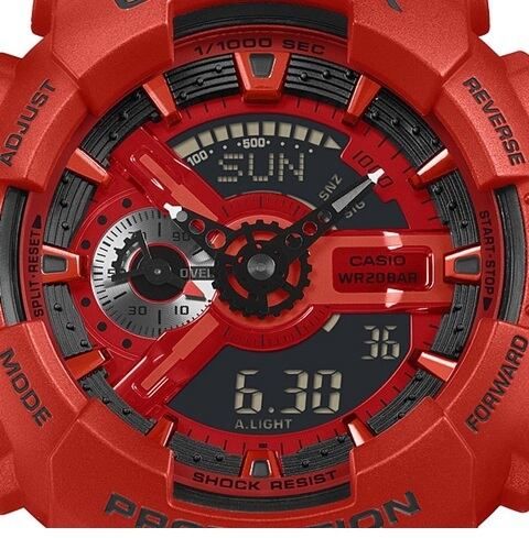 カシオ G-SHOCK GA-110RRB-4AJF ICONIC REDシリーズ アナログ&デジタル