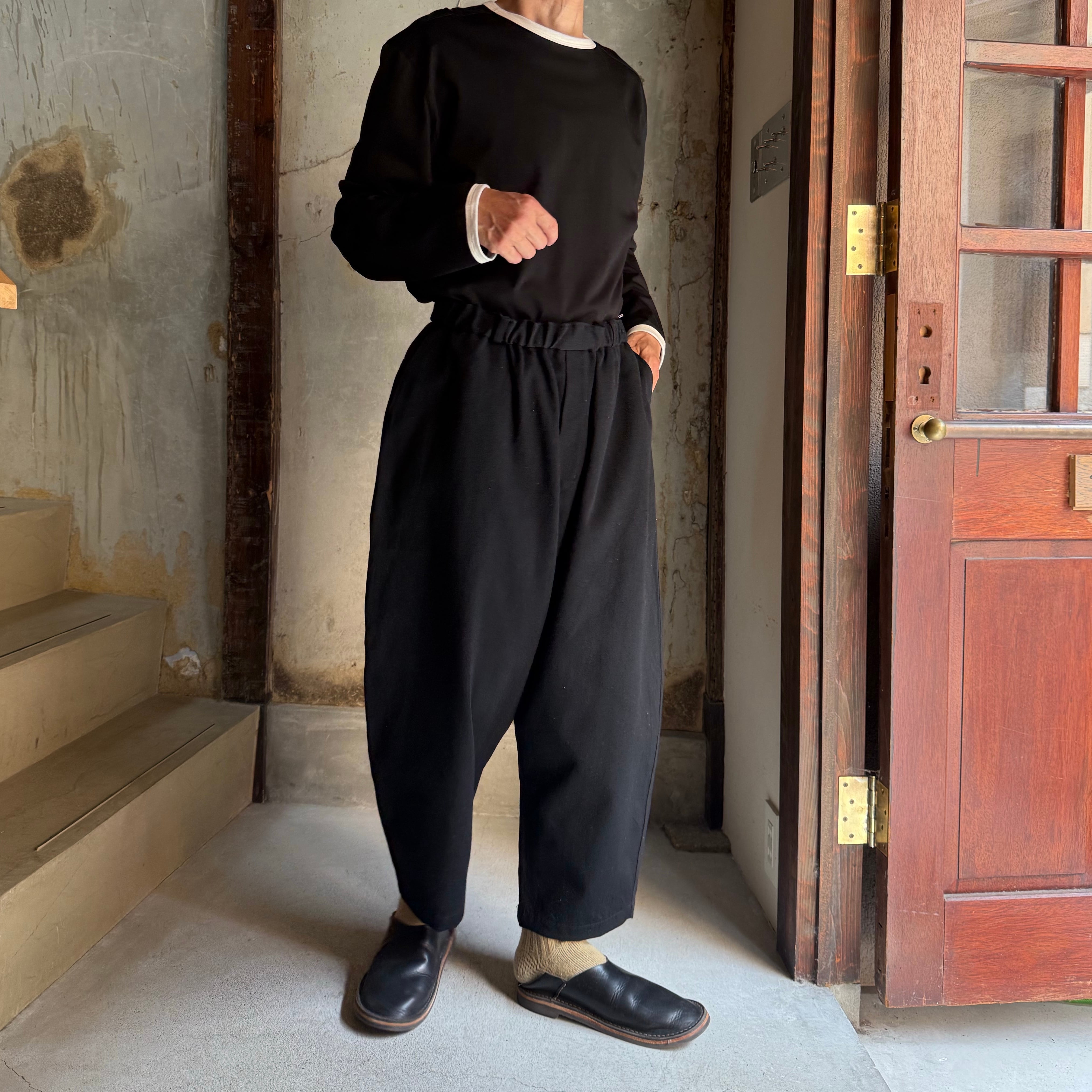 MITTAN PT-125 NMウールOCツイルパンツ 黒 size2