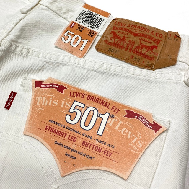 Levi's 501 Original Fit Jeans IRREGULAR "DEADSTOCK" / リーバイス イレギュラー デッドストック  ホワイト デニム 廃盤 古着 | WhiteHeadEagle