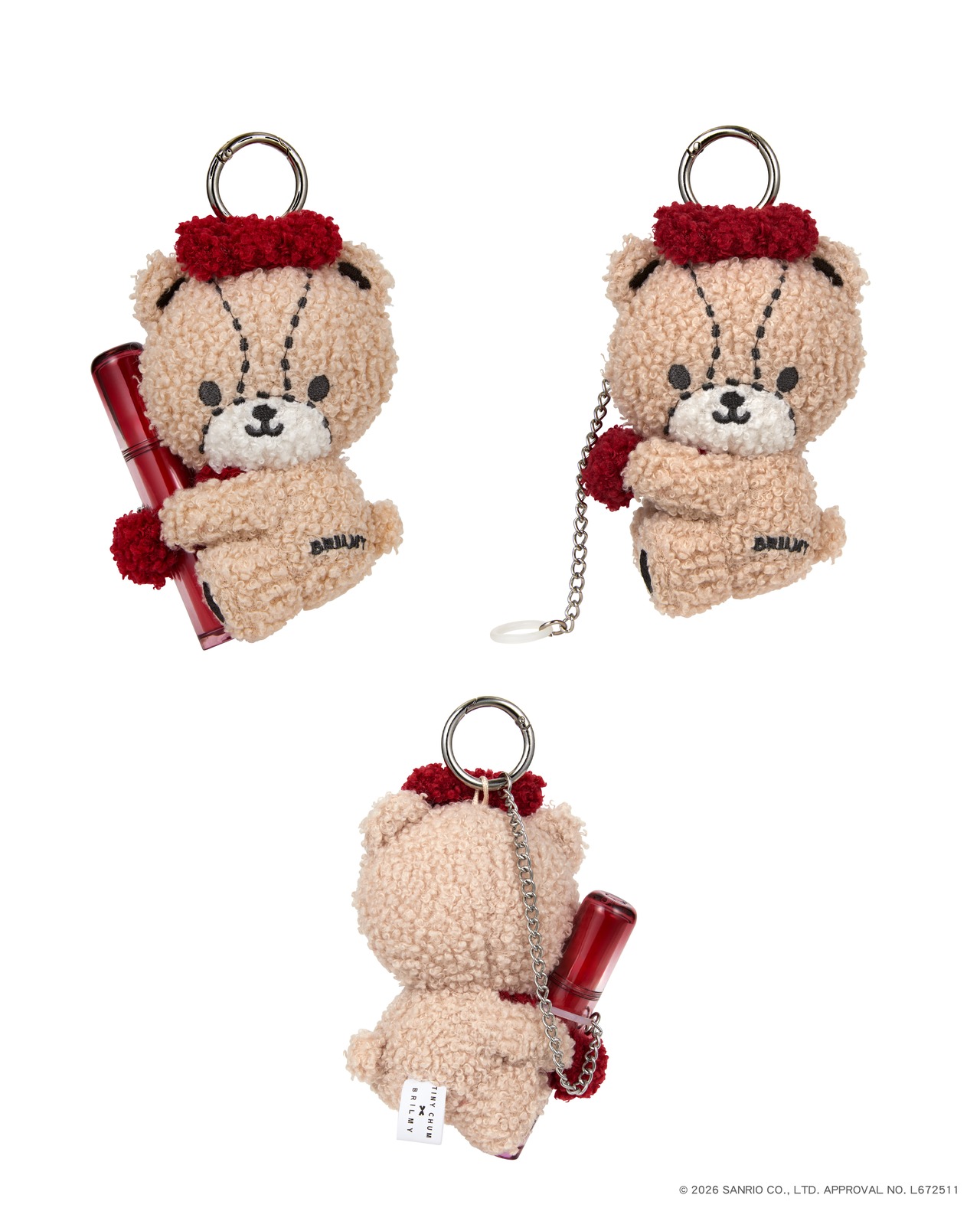 HELLO KITTY × BRILMY ZUBORA HUG LIP CHARM
