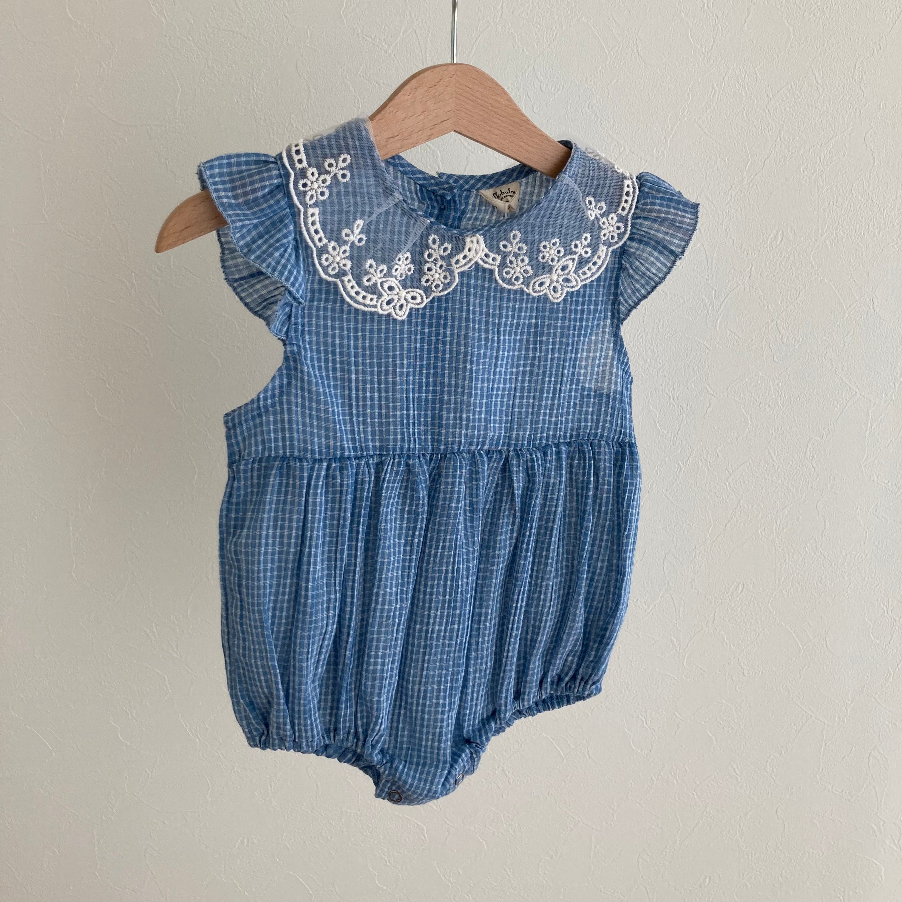 《即納》ベビー レース襟ロンパース