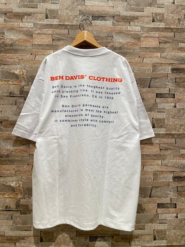 BEN DAVIS (ベンデイビス) ヒストリープリント Tシャツ (07)ホワイト C-2580002