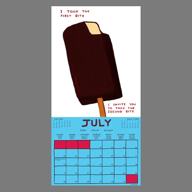 〈予約中〉DAVID SHRIGLEY：2027 WALL CALENDAR