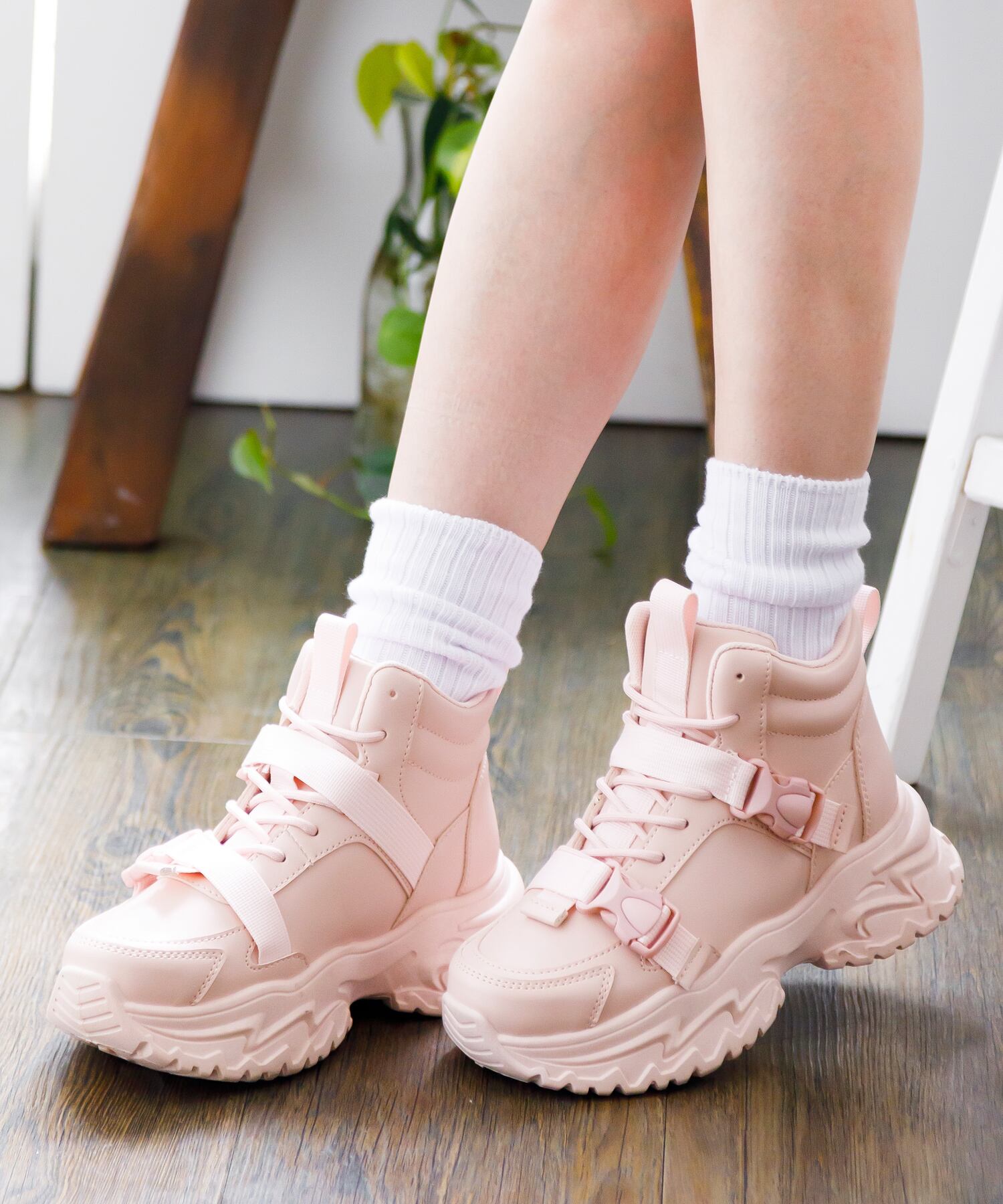 ボリュームソールハイカットスニーカー(304-1365)[330A] | attagirl