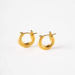 Gold(matte)pierced earrings GMA18matteピアス(マット仕上）