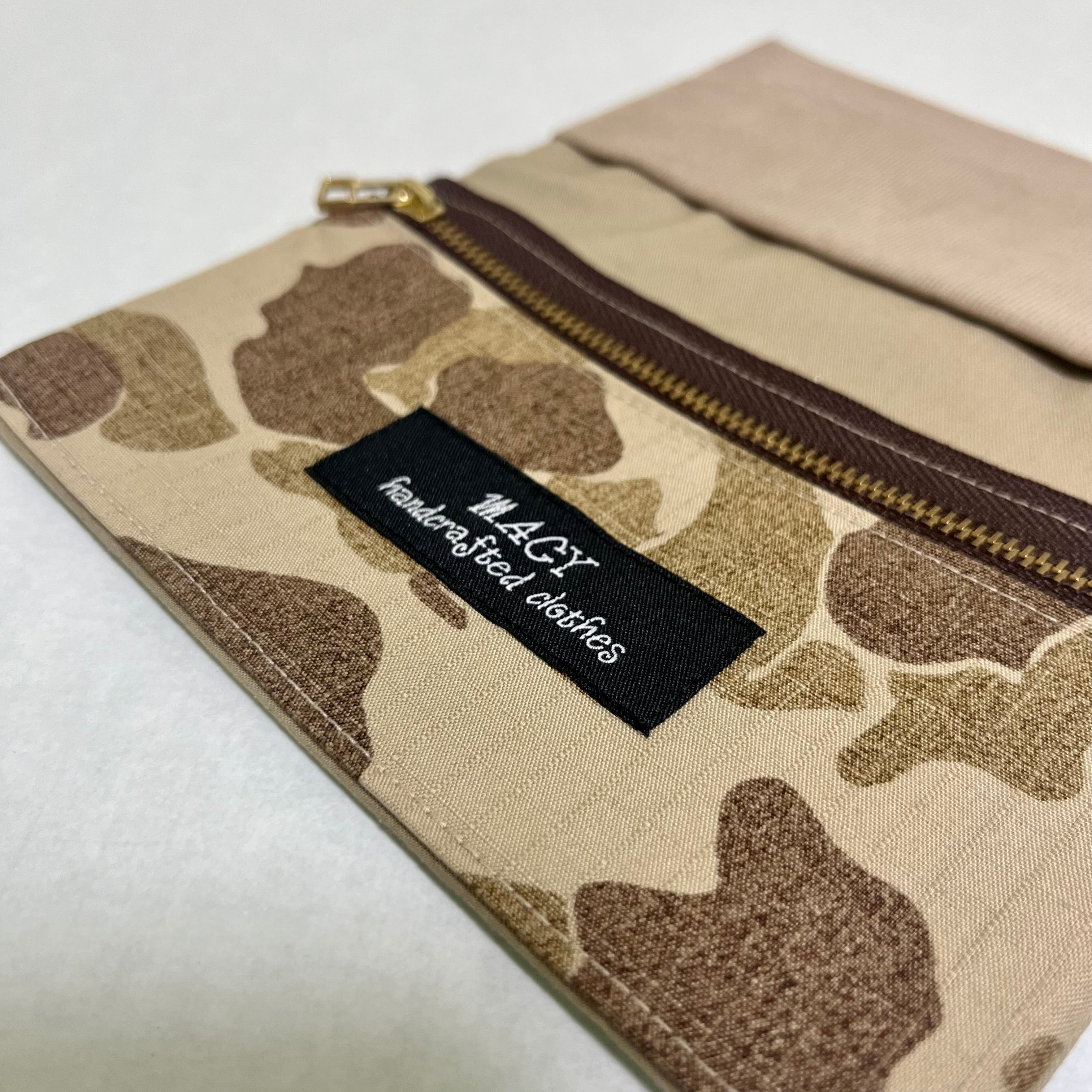 シャグポーチ ※まゆさん専用 ◎木目の美しい柿渋染め.三つ折り