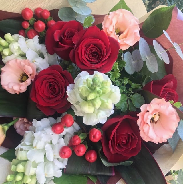 生花 ブーケタイプ花束 レッド系 Mitahana Online Shop Official Web Site