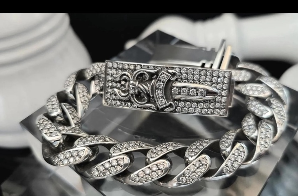CHROME HEARTS クロムハーツ ダガークラシック フルダイヤ ID 