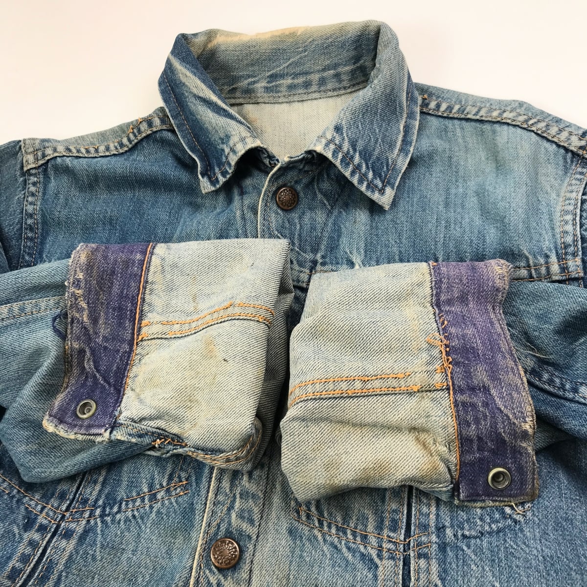 US VINTAGE UNKNOWN 60年代 あたり デニムジャケット ワーク