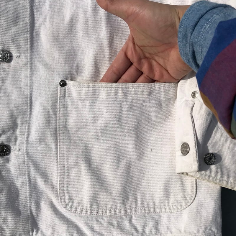 80's 90's POLO RALPH LAUREN ホワイトデニムカバーオール 白タグ