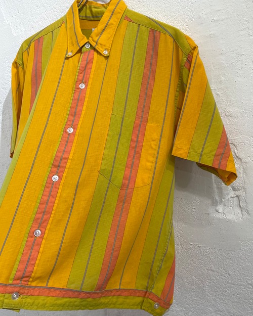 60s House of Tradition Multi Color Striped Cotton Shirt