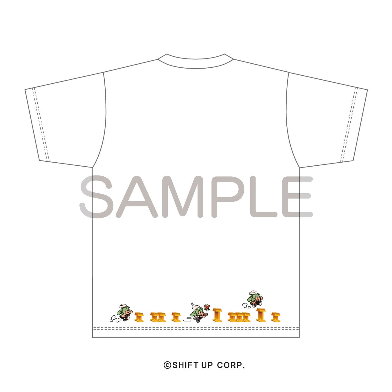 NIKKE Tシャツ RUNNING SODA! ホワイト S／M／L／XLサイズ