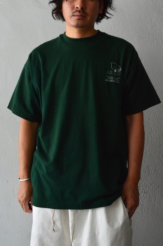 FRUITS OF THE LOOM 90s Made in USA Single Stitch Project Assist Safe Smocking PR Tee フルーツオブザルーム 90s 黒タグ 企業物 Tシャツ