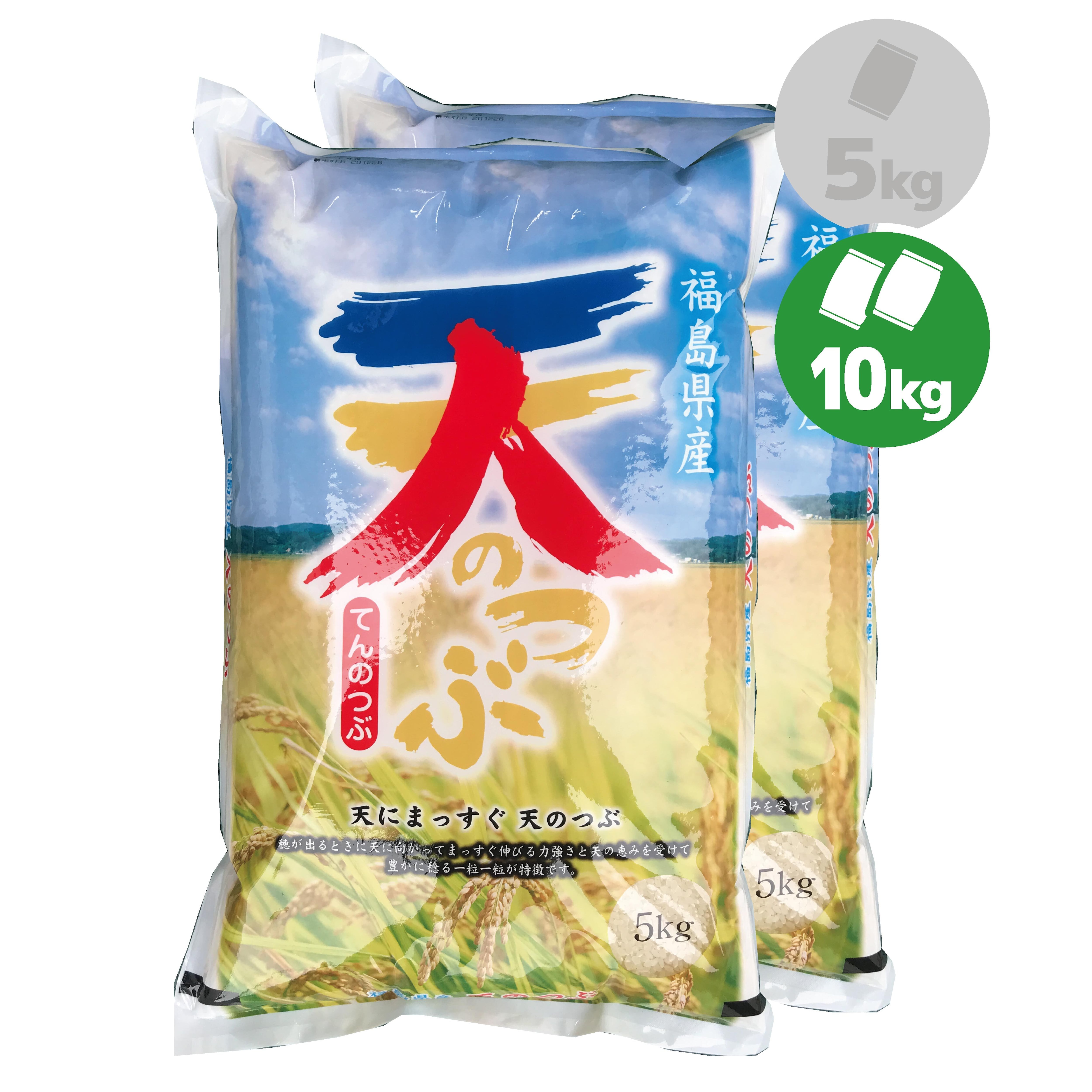 新米　10㎏（5kg×2）　天のつぶ　令和５年産　福島県産　みずほ食糧