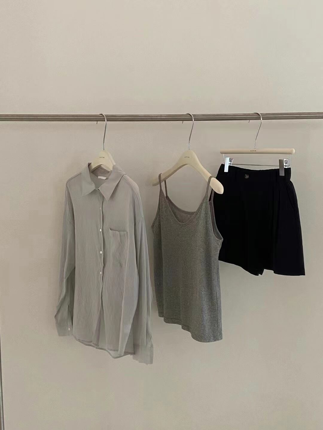 シンプルビッグシャツ　AJ22085-718