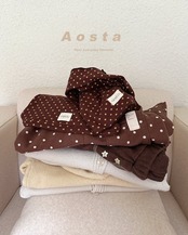 韓国子供服 / 26Autumn / Aosta / チョコチップホルターネック / 秋服 *S~XXL*
