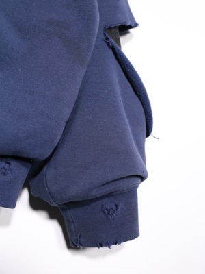 REMAKE / "carhartt" 肋骨 skull motif punk design zip-up foodie