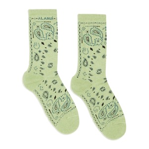 ALANUI　BANDANA SOCKS　GREEN