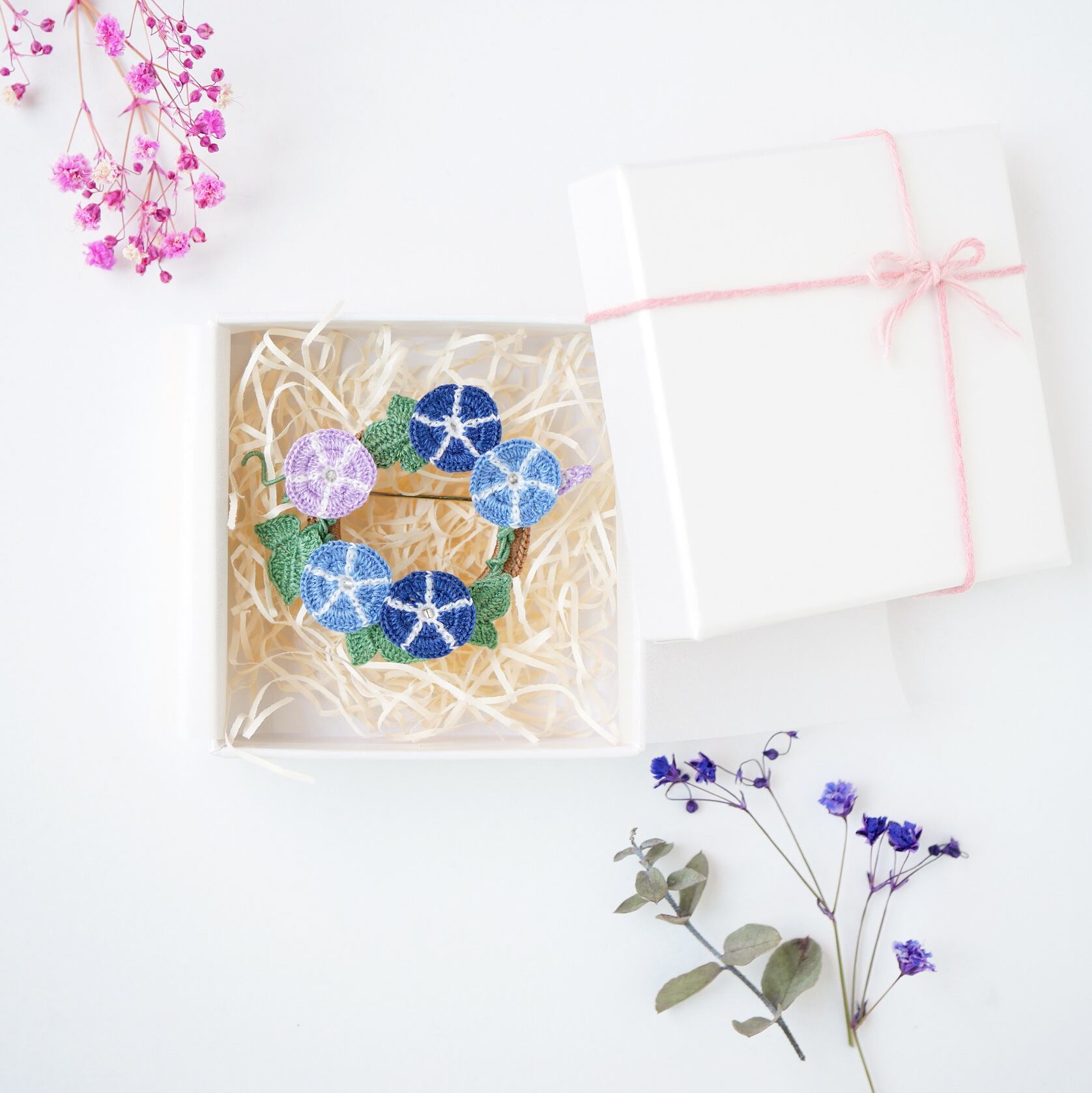 受注制作 紫陽花とクルミのリース 【公式通販】