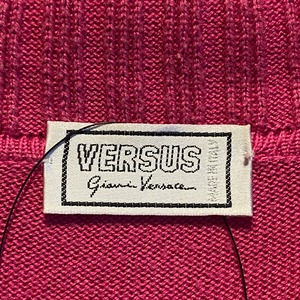 versace shocking pink knit polo