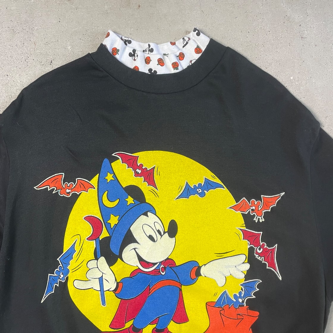 90年代 USA製 DISNEY スウェットワンピース MICKEY MOUSE ソーサラー 