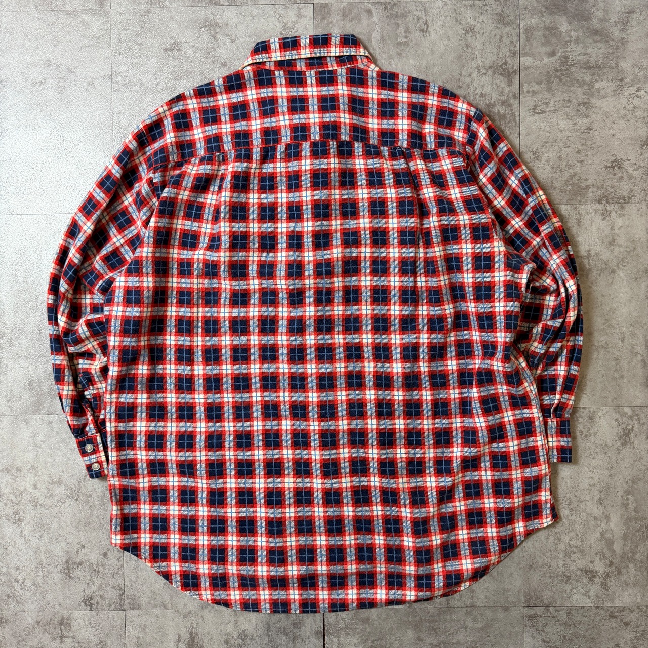 70's〜 COMPASS Printed Flannel Shirt 70年代 プリネル プリントフランネルシャツ ヴィンテージ ビンテージ  TT2026-0042 - 2