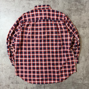 70's〜 COMPASS Printed Flannel Shirt 70年代 プリネル プリントフランネルシャツ ヴィンテージ ビンテージ  TT2026-0042