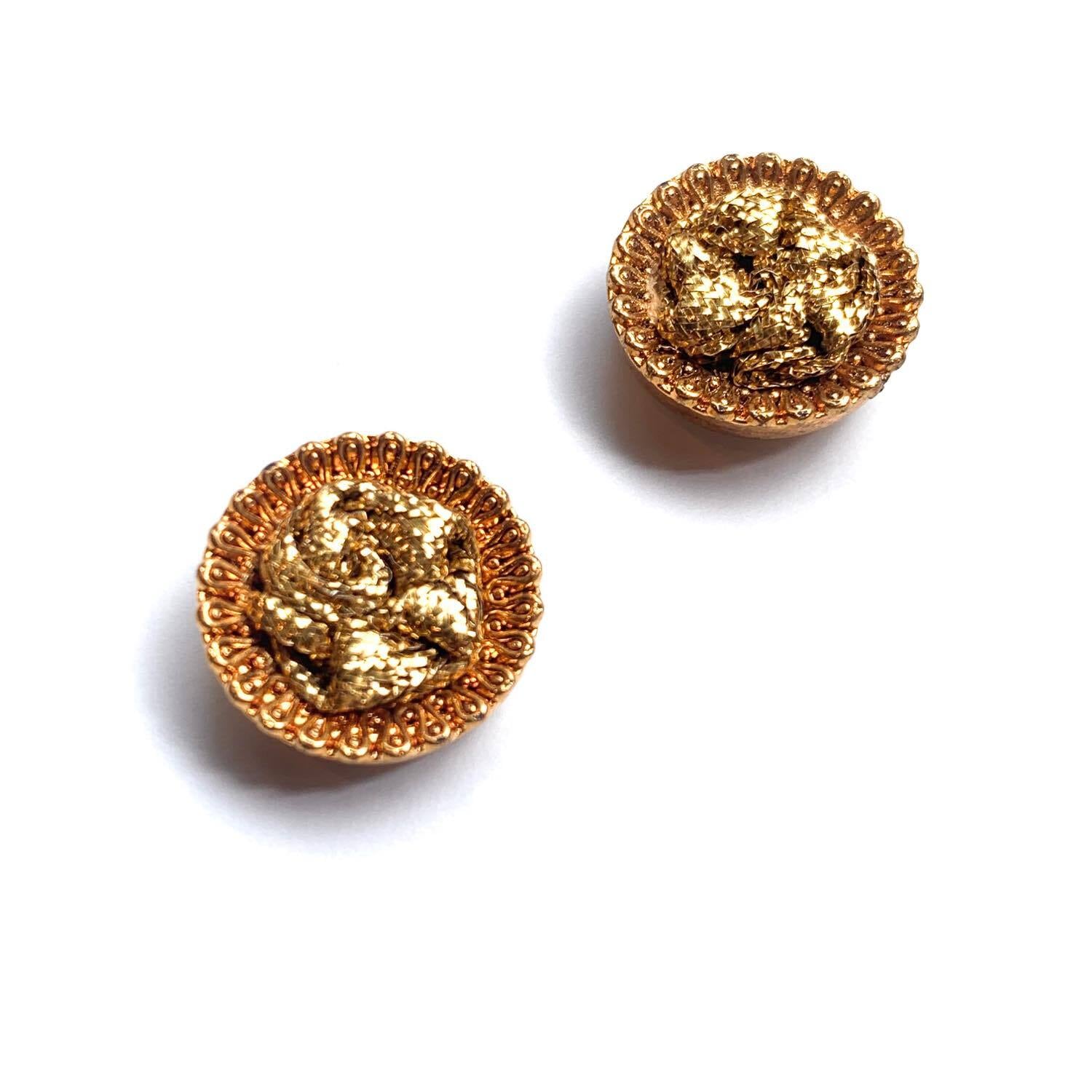 51 ヴィンテージボタンバレッタ｜ハンドメイド・手芸