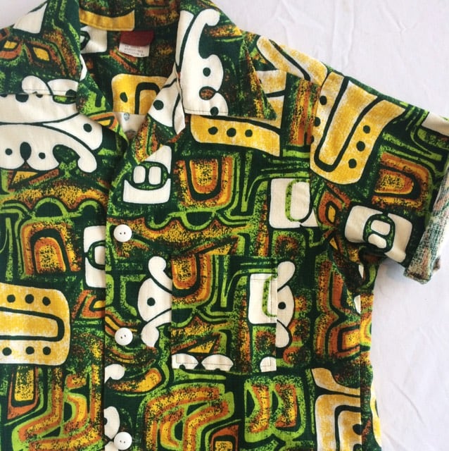 GRAN.philosophy LUXE 70's Vintage "KINGS ROAD by Sears" Trival Hawaiian Shirts