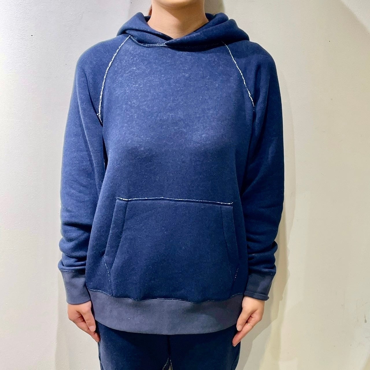 COMOLI(コモリ)18G長袖ニットポロ fade navy (X01-06023） | Pay ID