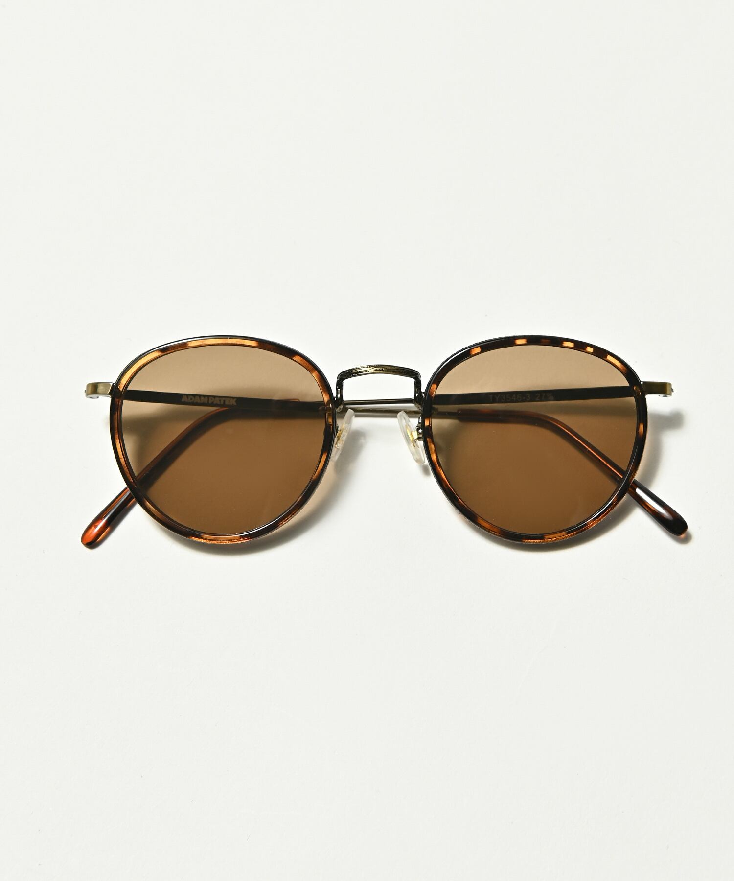 ADAM PATEK metal frame combi sunglasses (BRN) AP2319042