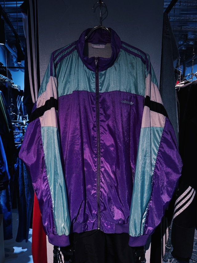 【D4C】80's"ADIDAS"EURO  VINTAGE switching color nylon track jacket