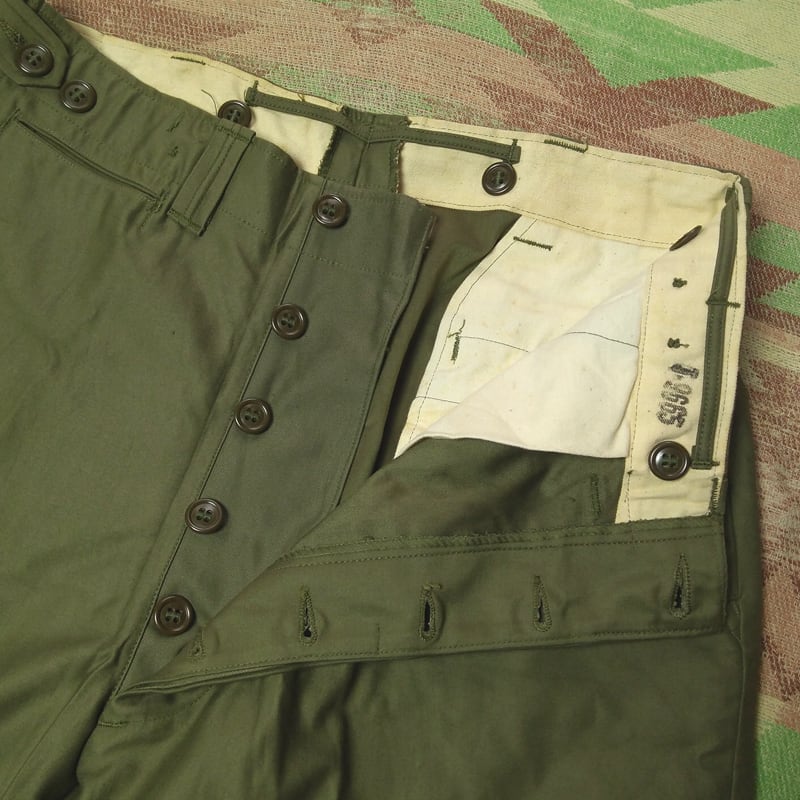 40s U.S.ARMY TROUSERS, FIELD, COTTON, O.D. M-43 （W34） DEAD-STOCK | Wonder  Wear ヴィンテージ古着ネットショップ powered by BASE