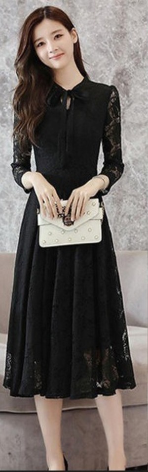 送料無料 未使用 イベント レ－ス ミモレ丈 ワンピ－ス 7号 S [OPN3115]