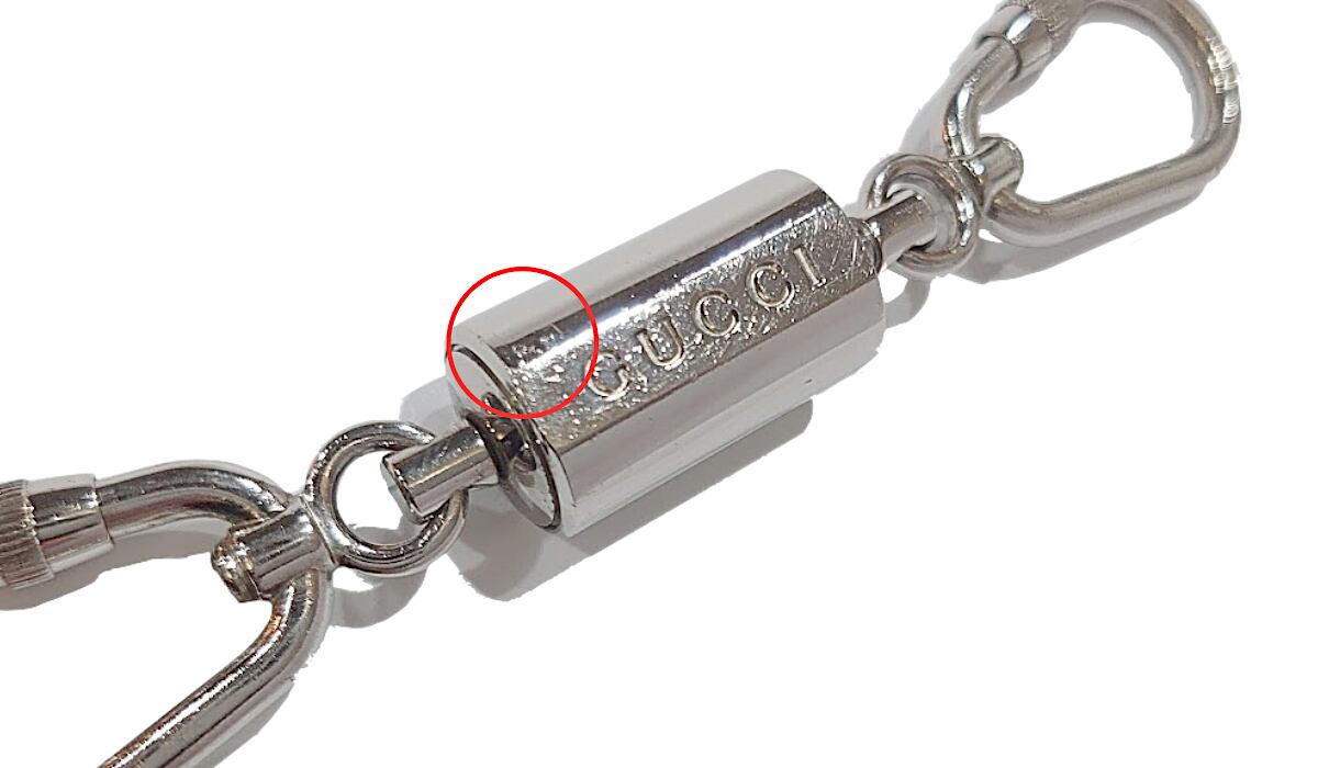 【爆買い！】 GUCCI グッチ ダブルフック カラビナ ギミック キーホルダー 小物