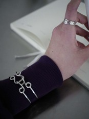 RITSUKO KARITA - Silver Hook Bangle :Silver|small article/スプリングホック/Silver925