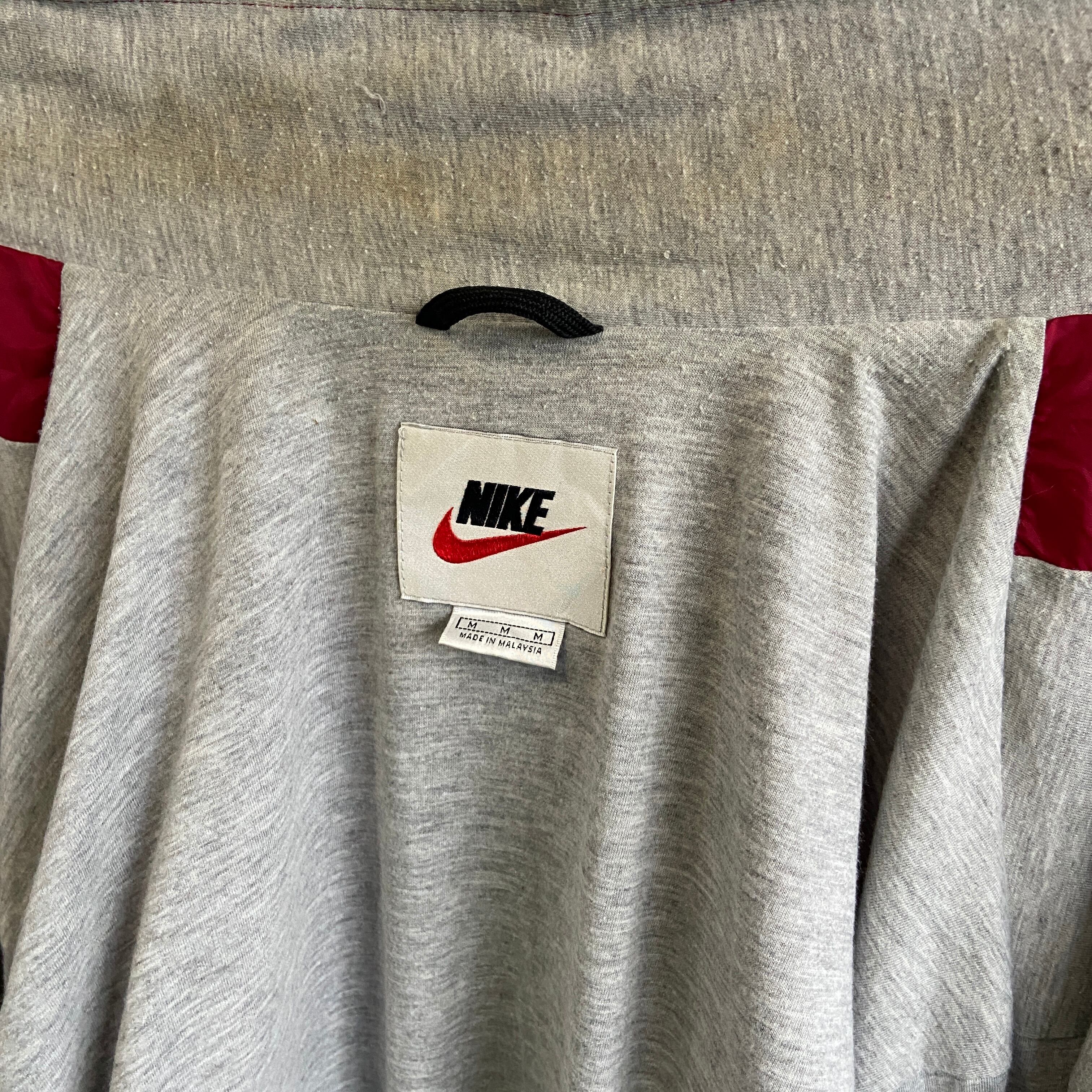 90年代 NIKE ナイキ ワンポイント刺繍 ナイロンジャケット メンズM