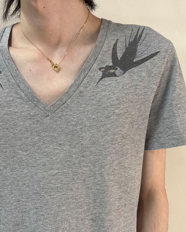 【ALEXANDER MCQUEEN】swallow T-shirt