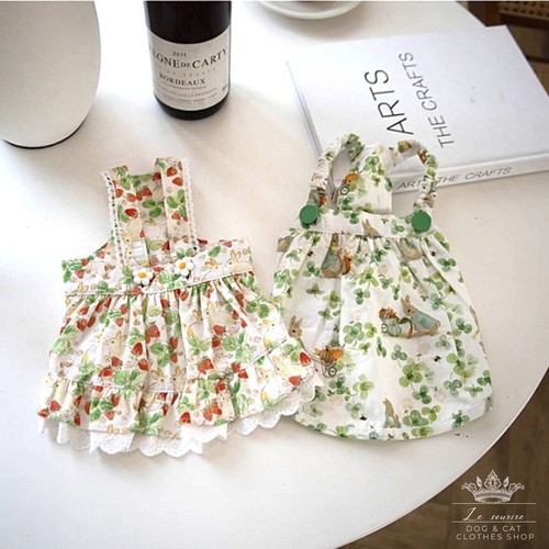 予約【№B02026】ストロベリーorクローバー　スリングワンピース