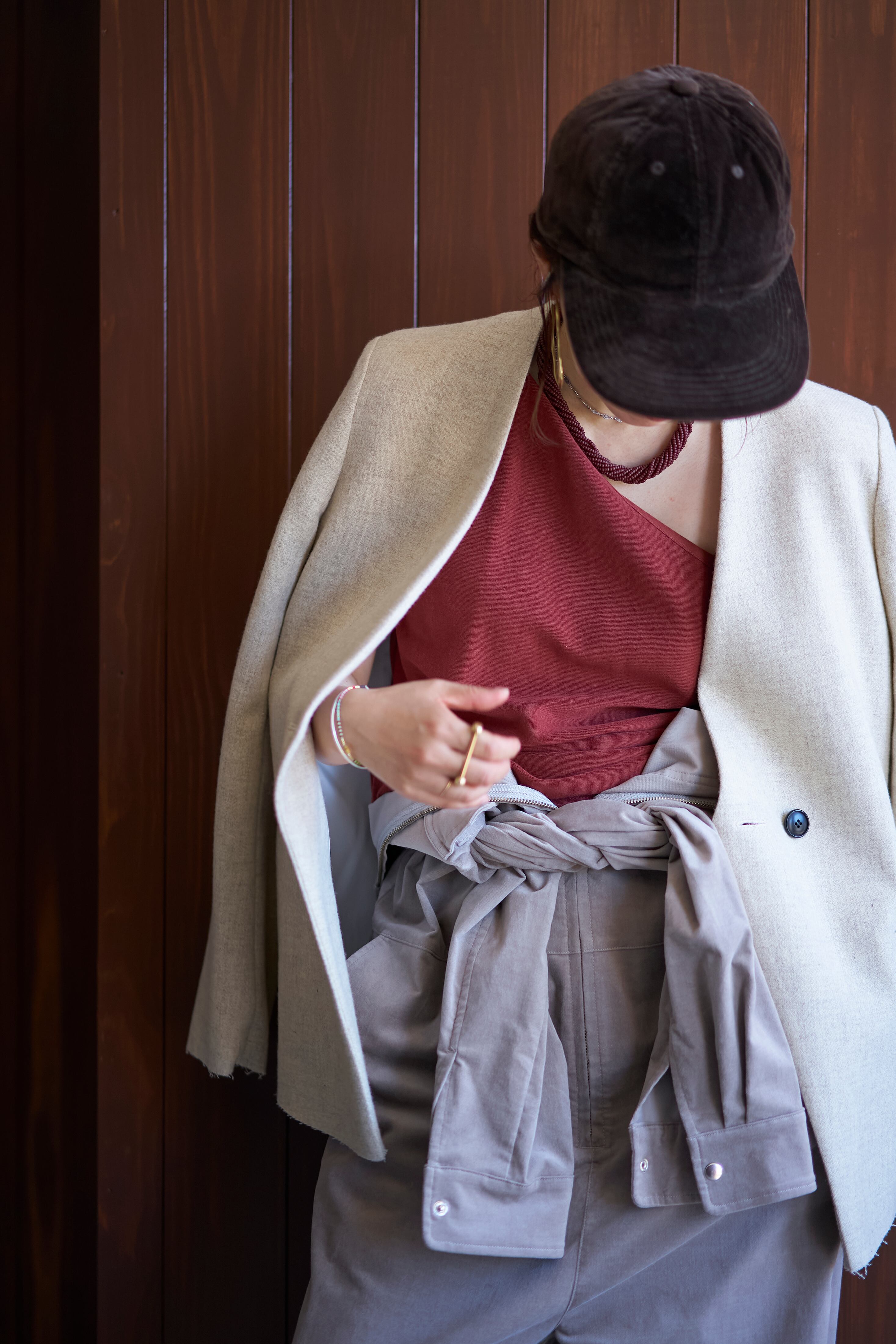 ジャケット・アウター oll kyoto oji mohair coat brown - ジャケット 