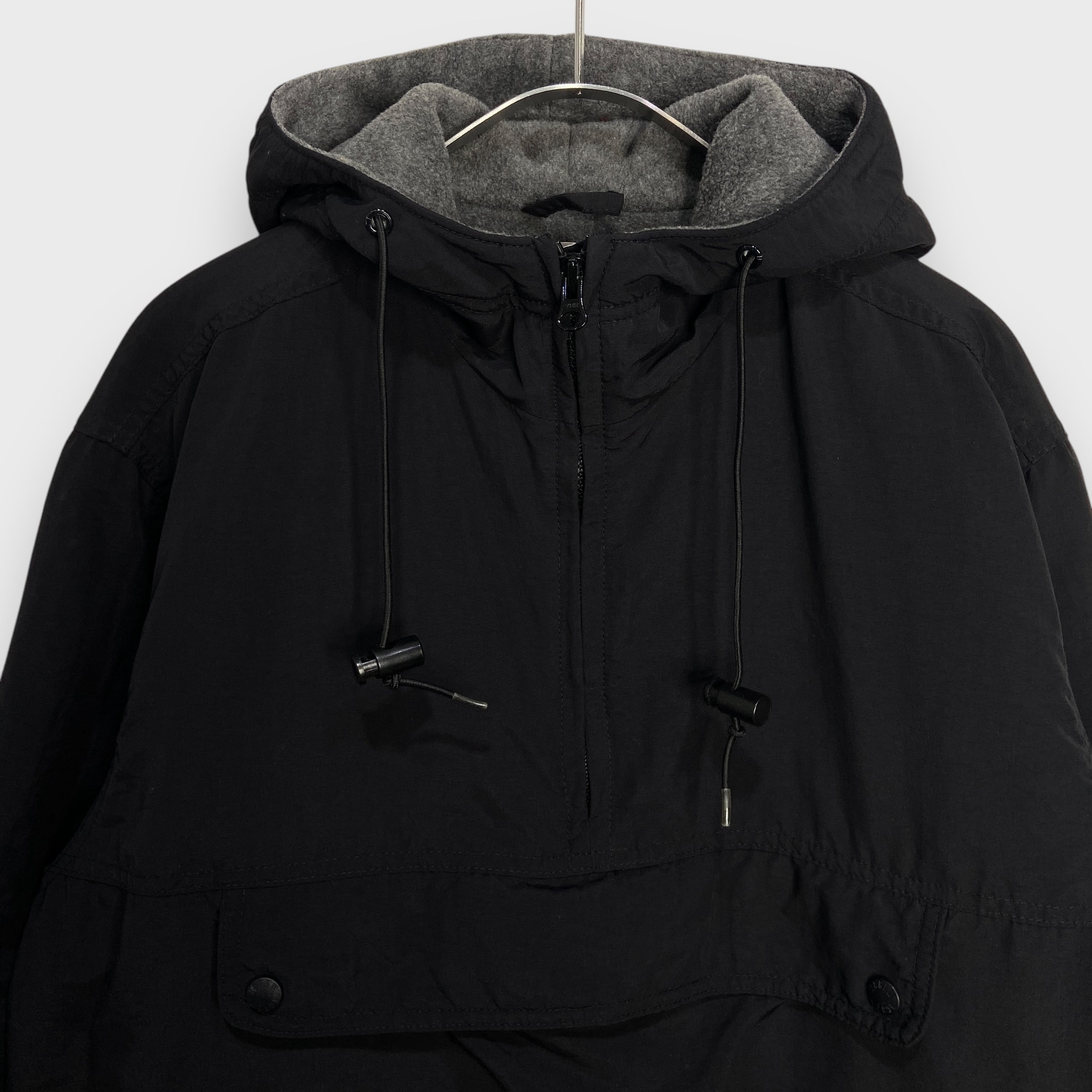 90s J.CREW ジェイクルー アノラックパーカー ナイロン ブラック 90s J.CREW ジェイクルー アノラックパーカー ナイロン ブラック