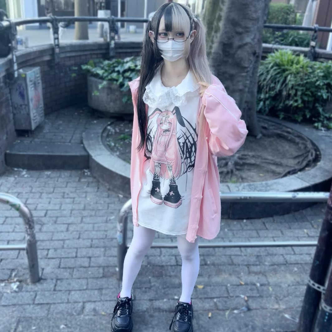 リング付き ウサGIRLステッチTシャツ | VOLCAN&APHRODITE 公式通販