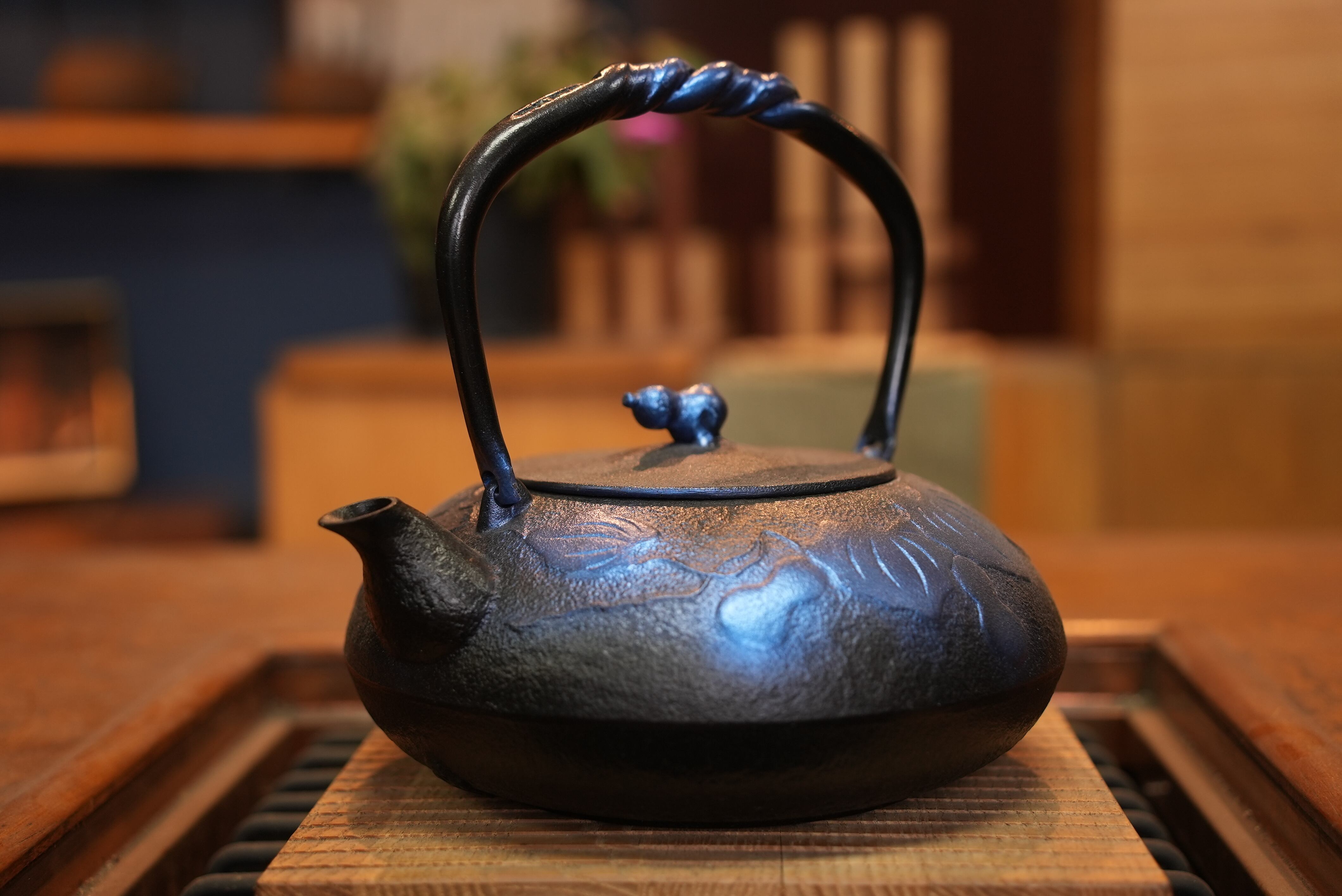 南部鉄器 鉄瓶 ひさご大 瑠璃色1.2L | 1848年創業 南部鉄器工房及富 