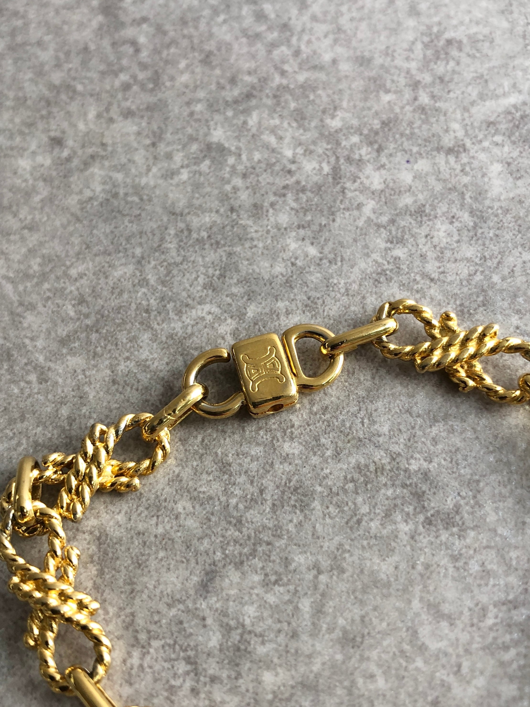 CELINE セリーヌ ブレスレット ゴールド トリオンフ vintage