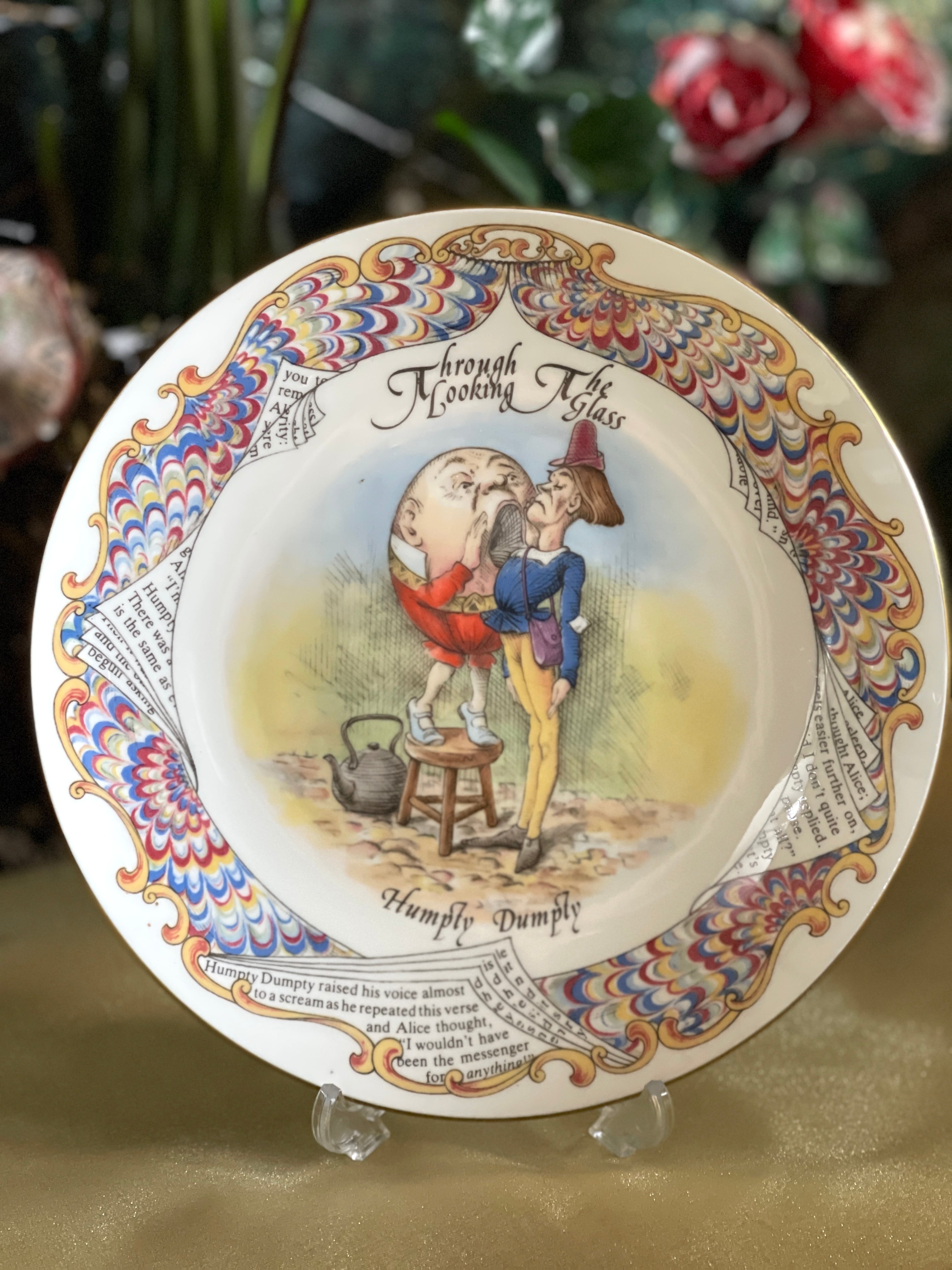 ◇AYNSLEY◇アリス プレート◇ヴィンテージ◇全6種◇鏡の国のアリス