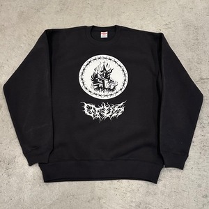 “Burn” Crewneck Sweatshirt Black