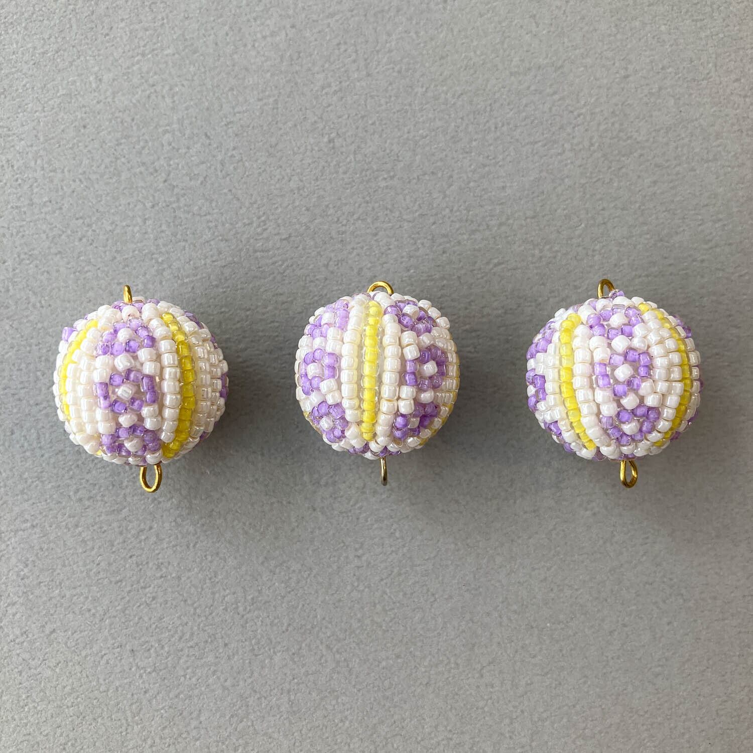 再入荷〉Duaオリジナル ビーズボールL（22mm/花柄カン付） | Dua