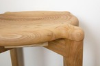 【脚カットサービス】うずまき状の座面がアクセント。スタッキングスツール。　ナラ無垢材/北海道産/スツール/脚カット