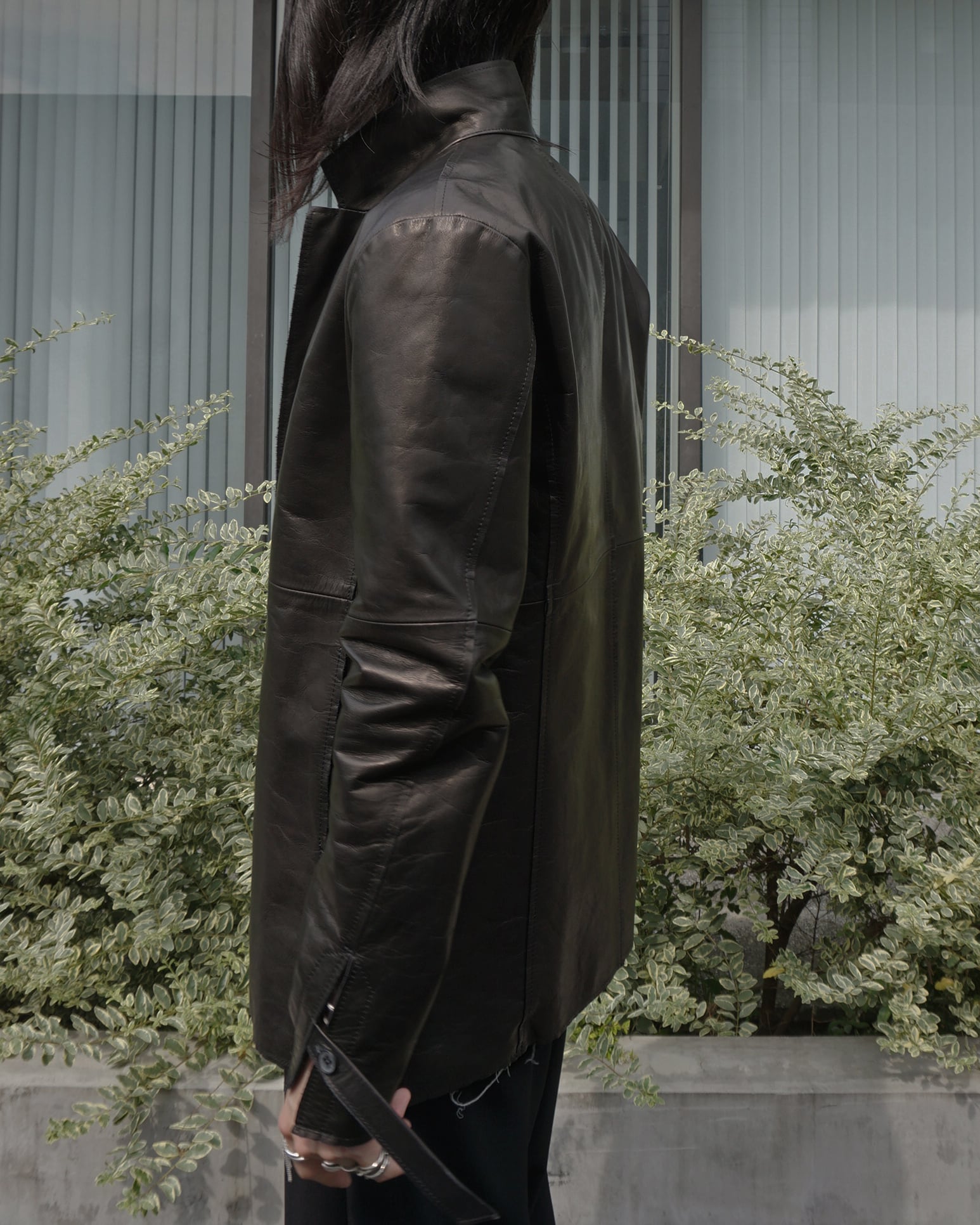 24awご予約品 ASKYY / TAILORED LEATHER JACKET / BLK (全額お 24awご予約品 ASKYY / TAILORED LEATHER JACKET / BLK (全額お