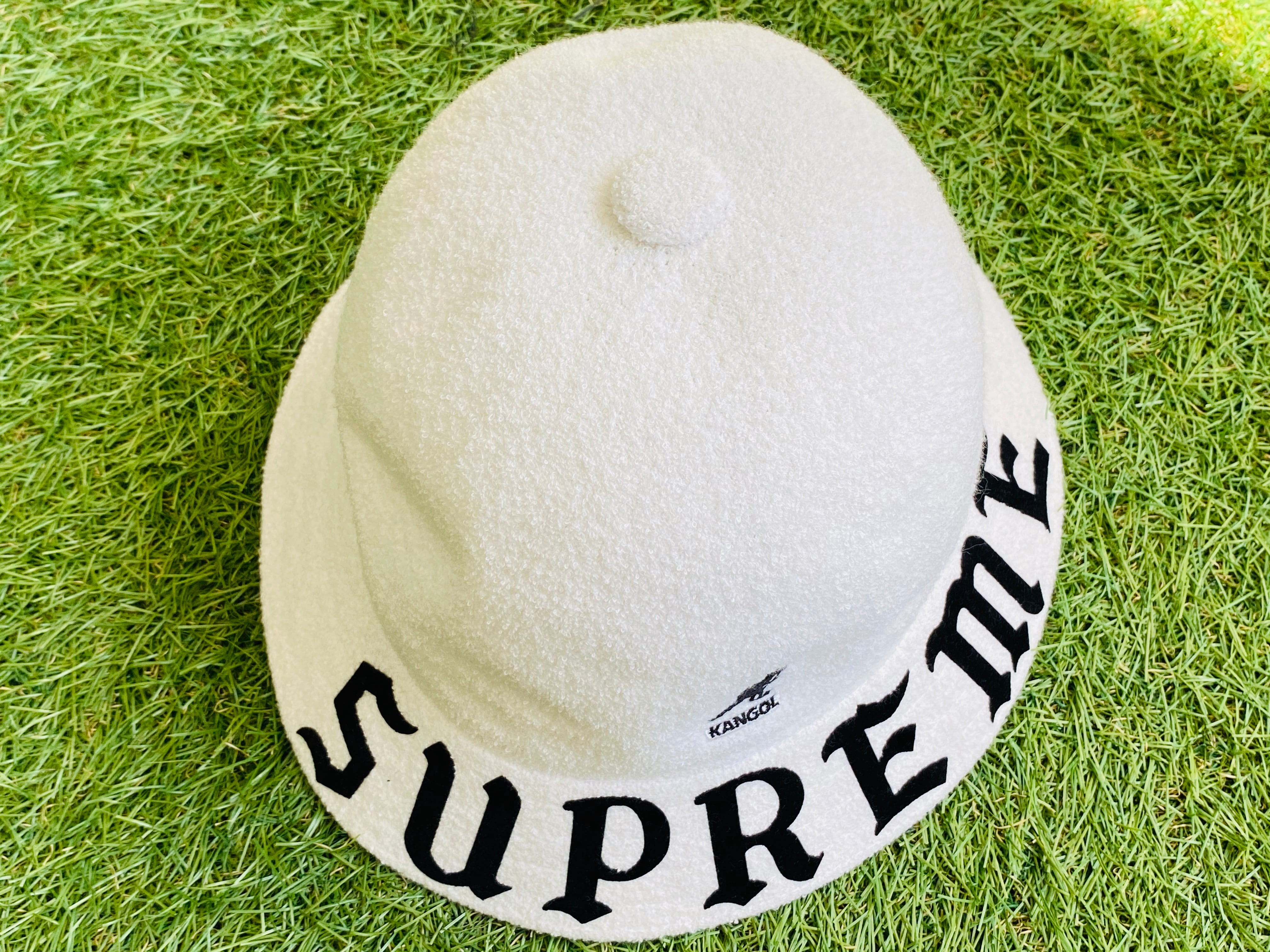 Supreme 20SS × KANGOL Bermuda Casual Hat WHITE 80JI9127 | BRAND ...